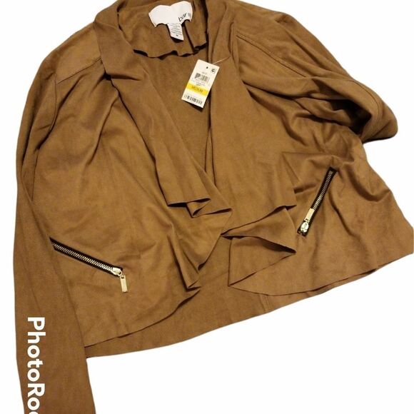Bar III Women's Faux Suede Jacket - Picture 1 of 4